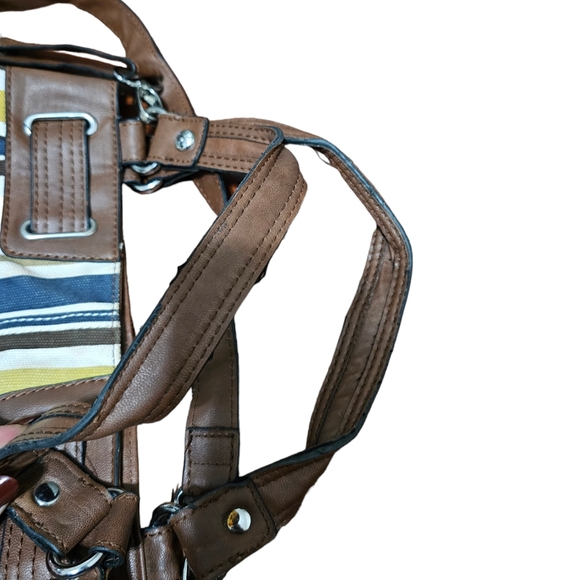 Etienne Aigner Crossbody Hobo Handbag Purse Multi-Color - Picture 4 of 12